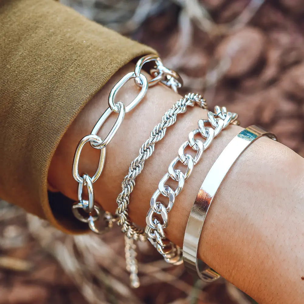 Mixed Twist Chain Necklace