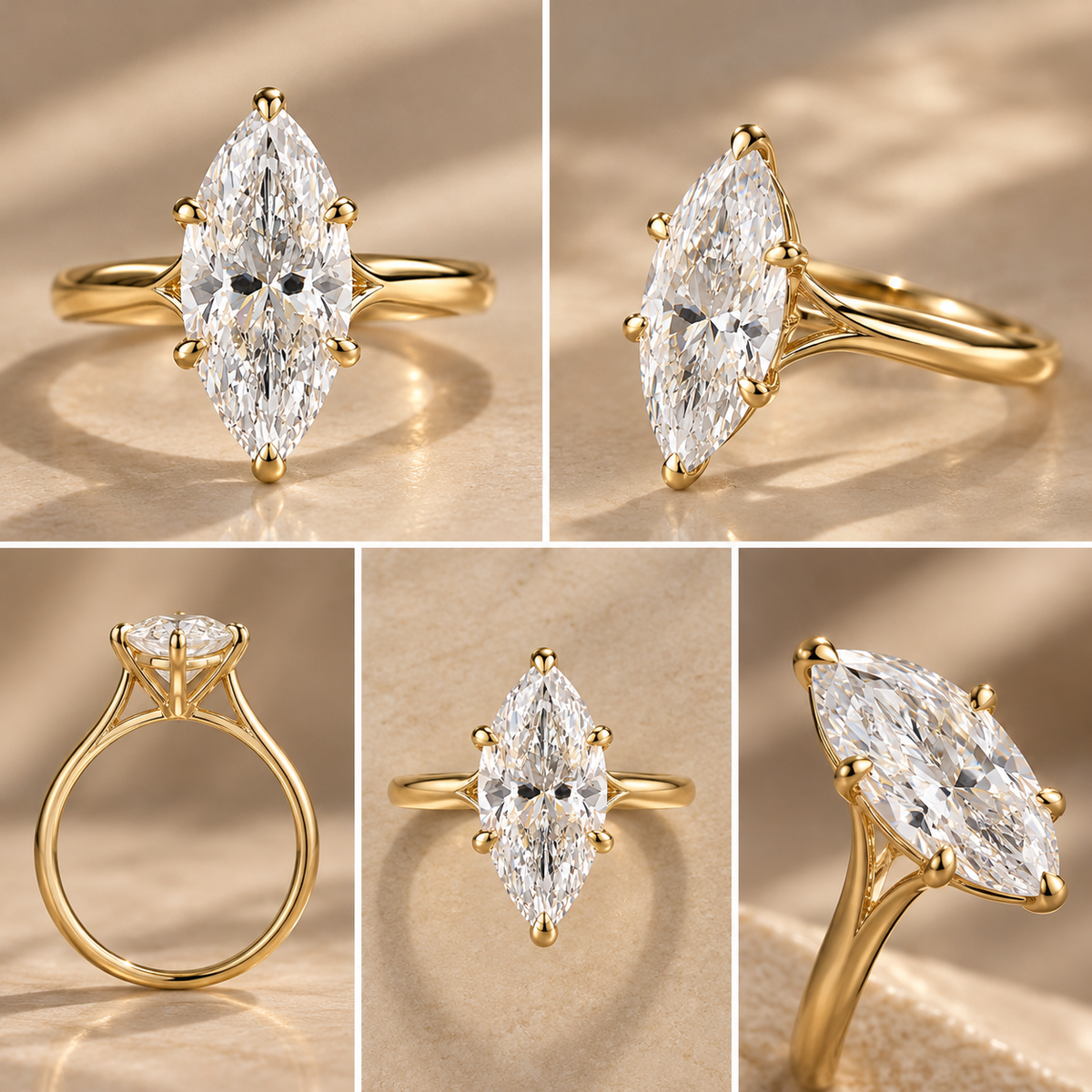 Marquise Geometric Ring