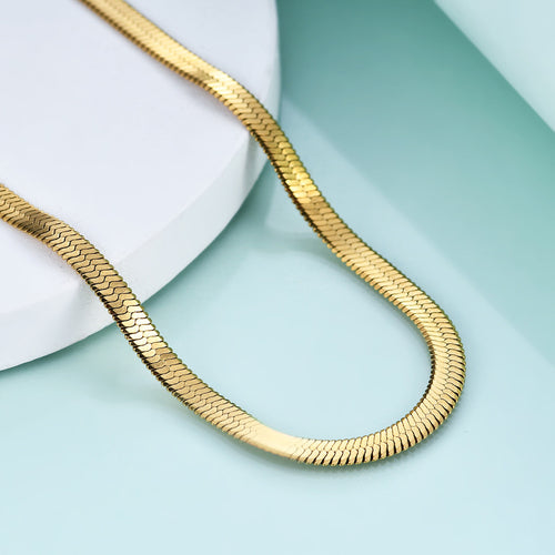 Gold Snake Chain Necklace